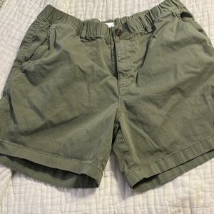 Olive green Bearbottoms brand shorts. Size L (33-34) 5.5 inches.